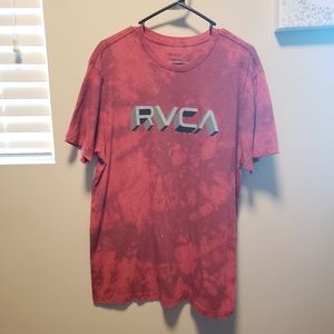 Custom bleach dye RVCA tshirt XL